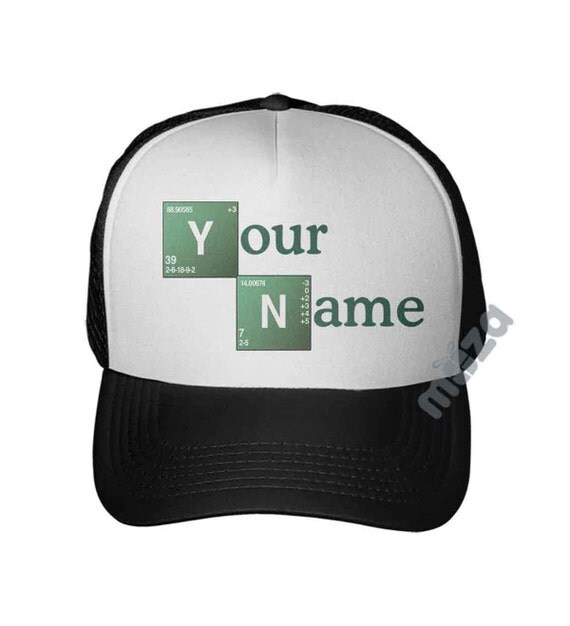 table font periodic Mesh Bad Breaking Font Inspired Periodic Baseball Cap   Table