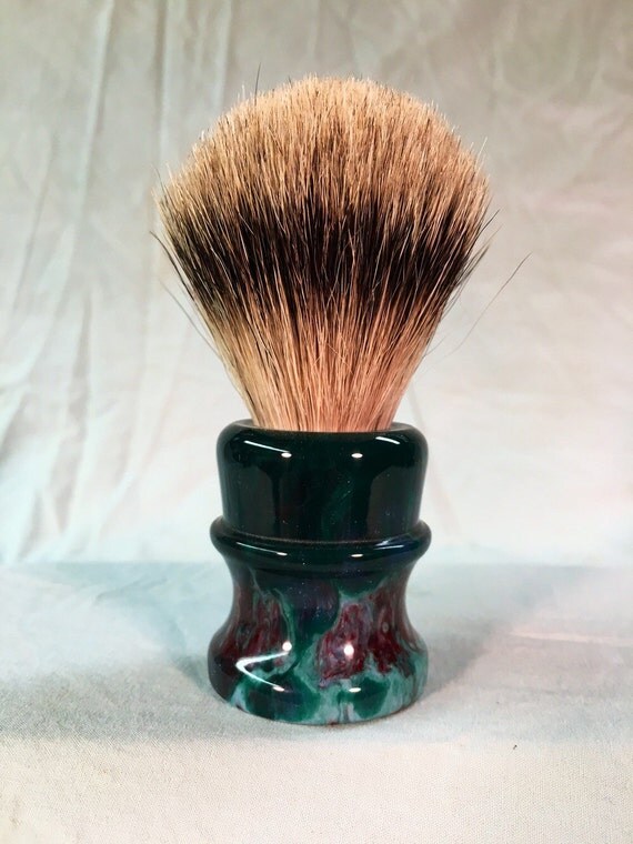 custom shave brush by EBLatheworks on Etsy
