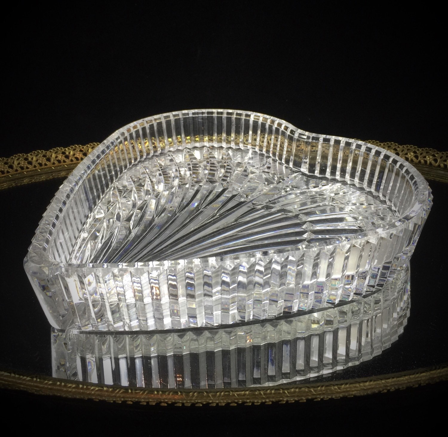 Vintage Waterford Crystal Vase Vintage Crystal Vase Cut Glass