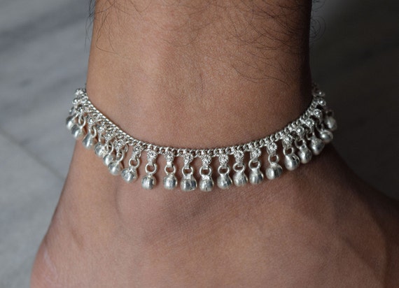 Bell Anklet Anklet Bracelet Silver Anklet Ethnic By Silverplace99