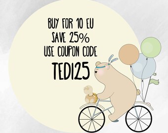 Buy for 10EU, save 25%, coupon code TEDI25