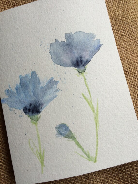 Watercolor Greeting Card Original Watercolor by Wonderlustcompany ...