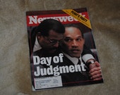 DAY of Judgment--Newsweek 10/9/1995 O.J. SIMPSON Trial Edition