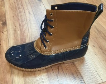 Monogram Duck Boot, monogrammed duck boots, preppy monogrammed boots
