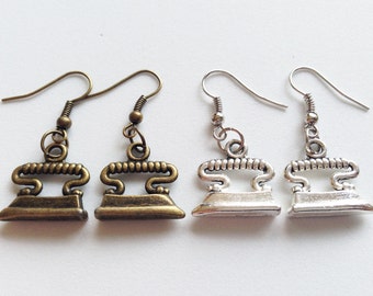 IRON Earrings Charlady Maid Gift Charwomen Gift Iron Jewelry Iron Gift Charlady Gift Charlady Earrings Charlady Jewelry Iron Jewelry Gift