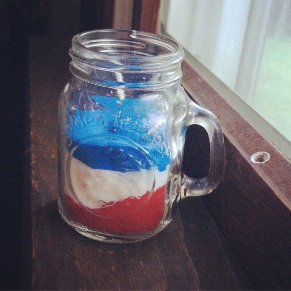 Red White and Blue Candle by ACountryGirlsCrafts on Etsy