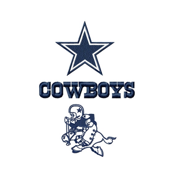 Dallas Cowboys logos machine embroidery design by emoembroidery