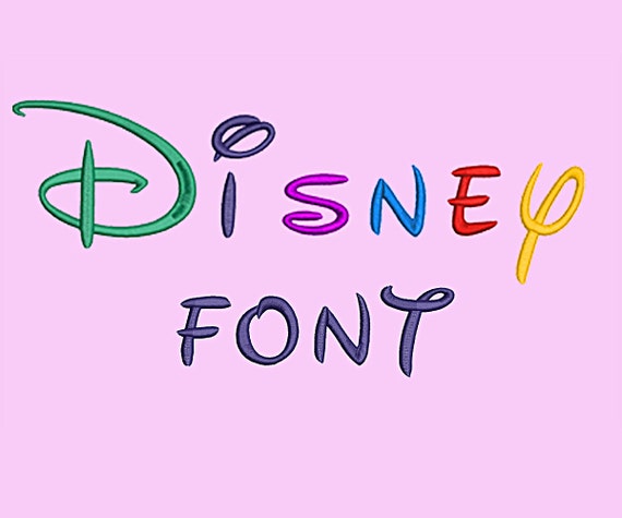 Disney Embroidery Font Design Alphabet Machine 26 uppercase