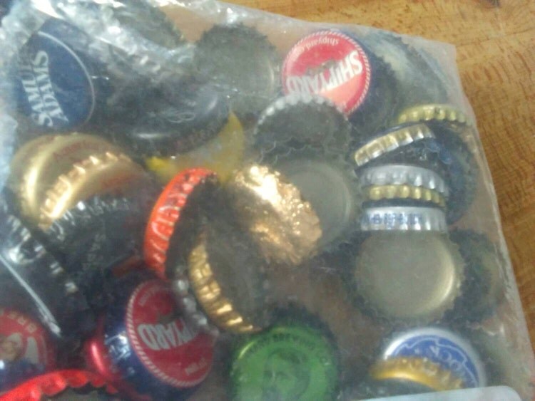 Over 100 Assorted Used Beer Bottle Caps by TheEclecticMushroom