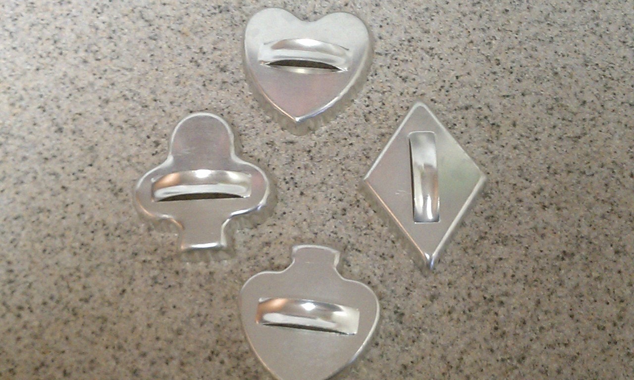 Aluminum cookie cutters vintage aluminum by FlowerChildTrends
