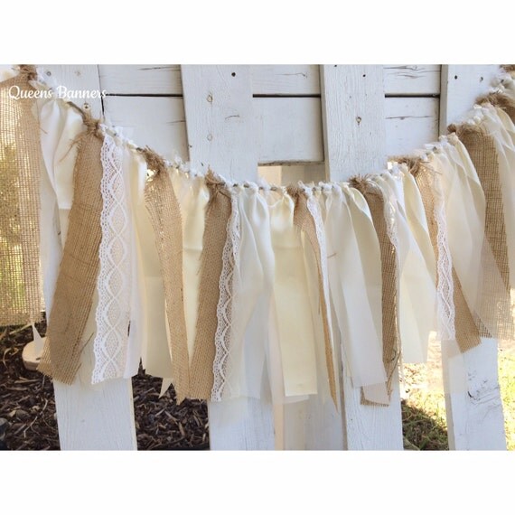 shabby chic fabric and burlap garland rustic garland wedding shabby chic fabric and burlap garland rustic garland wedding