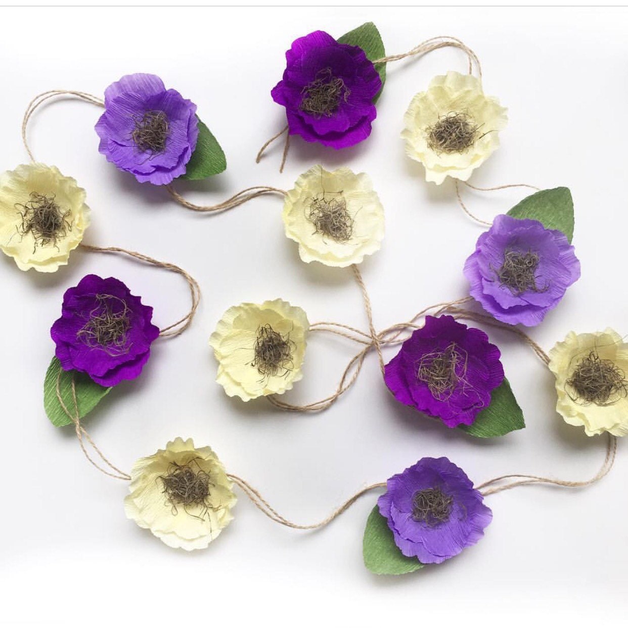 Crepe Paper Flower GarlandCrepe Paper Flower by SophiaandRoseCo