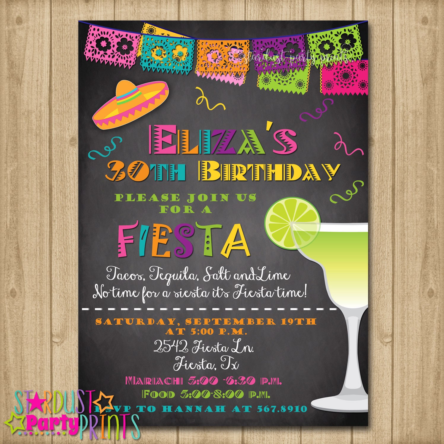 Fiesta Birthday Invitations 7