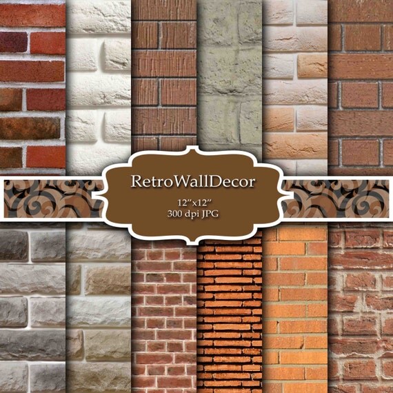 Rustic Brick Digital Paper Vintage Walls Wall Texture Grunge Background Backdrop Buy 2 Get 1 FREE From RetroWallDecor On Etsy Rustic Brick Digital Paper Vintage Walls Wall Texture Grunge Background Backdrop Buy 2 Get 1 FREE From RetroWallDecor On Etsy