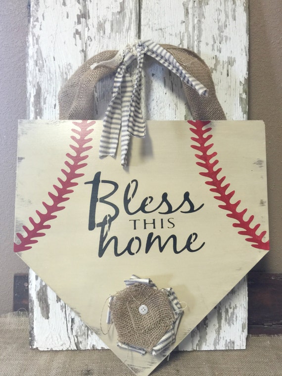 Baseball Home Plate Home Sweet Home Baseball Decor