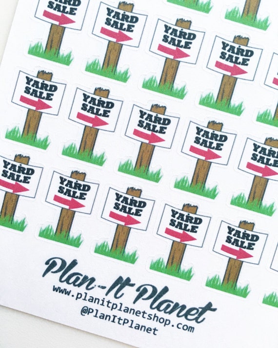 Yard/Garage Sale Stickers