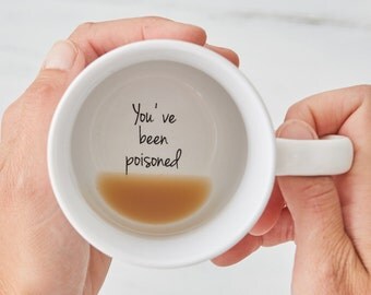Funny Mugs, Bottom of the Mug Message, Secret Message Mug, Coffee Mug, Unique Coffee Mug, Unique Mugs, Christmas gift, Secret santa mug, mug