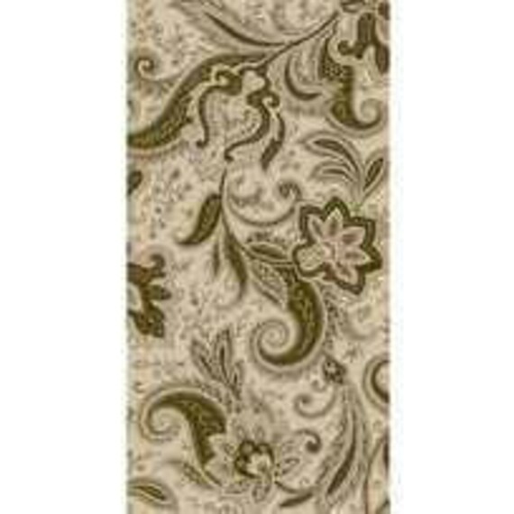 Quilting Treasures Imperial Olive/Taupe Paisley by Waverly
