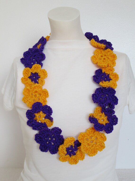 Hawaiian Yarn LeiFlora Flower Graduation Lei Great for any