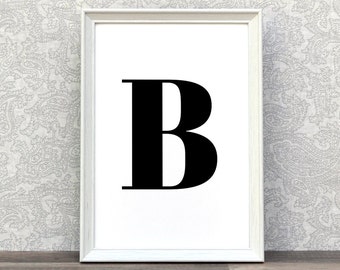 Items Similar To Typography B 11x17 Print - Letter B Typography 11x17 ...