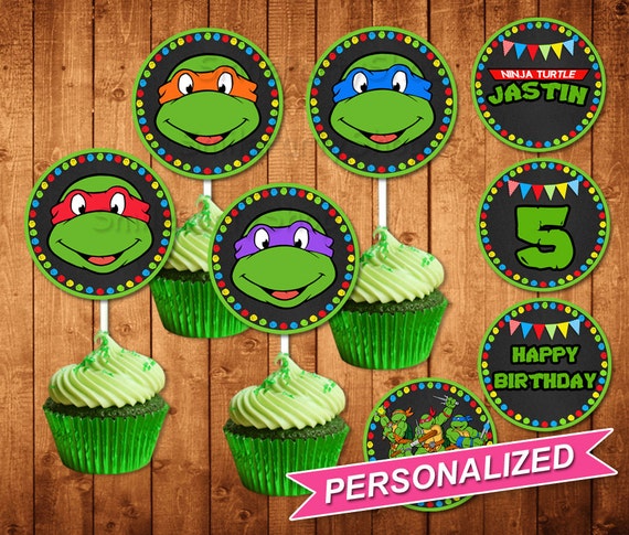 Tmnt Cupcake Toppers Printable