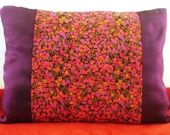 Cushion Deco satin with reflections and liberty of london