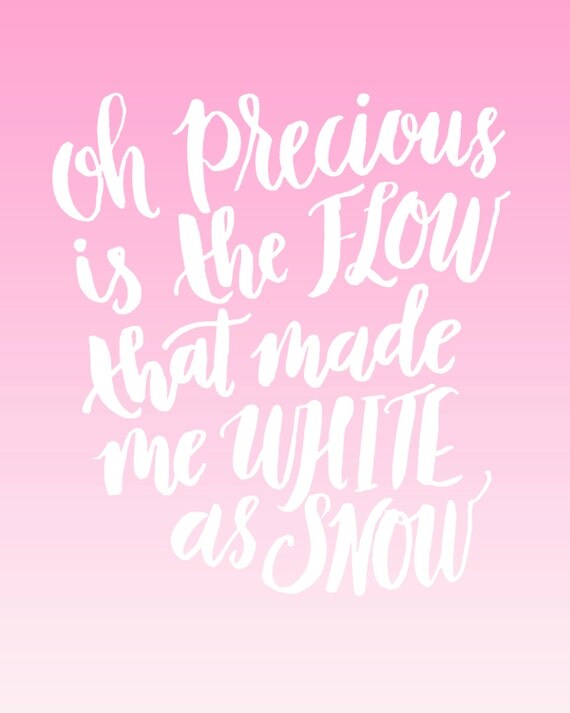 Items similar to Oh Precious is the Flow That Made Me White As Snow