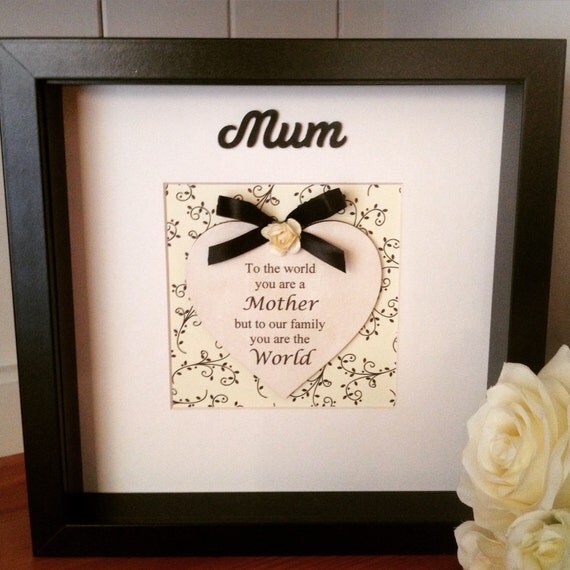 Personalised Mum Box Frame A Handmade Mum by PreciousToYouGifts