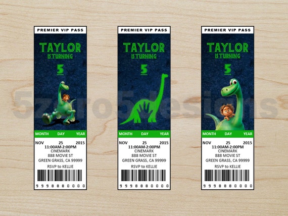 The Good Dinosaur Invitation, The Good Dinosaur Birthday Invitation, The Good Dinosaur Party, The Good Dinosaur Movie, Good Dinosaur Pixar