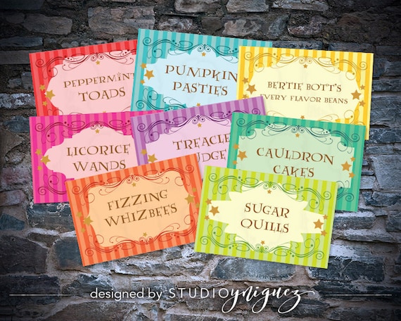 harry potter honeydukes candy buffet printable by studioyniguez