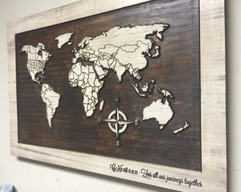 World Map Wall Hanging wall hanging world map | etsy World Map Wall Hanging wall hanging world map | etsy