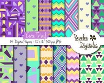 Artículos populares para fondos geométricos en Etsy