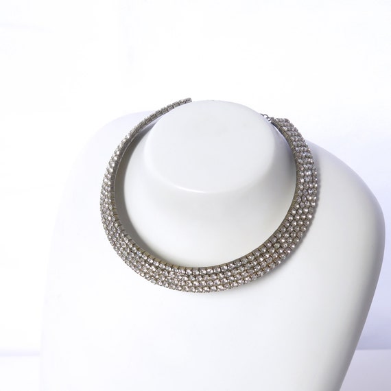 Vintage Diamante Choker Necklace By Leuravintageonline On Etsy