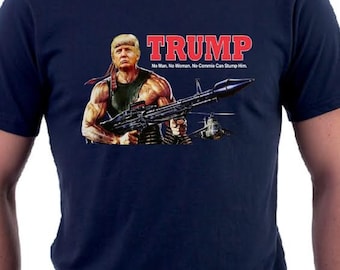 Donald Trump T-Shirt Trump as Rambo Shirt