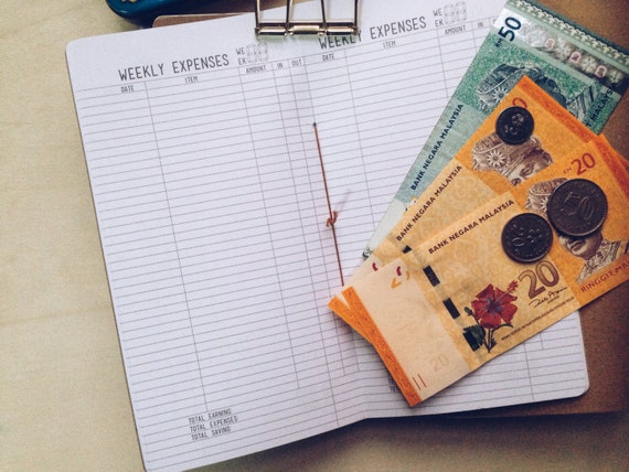 expense tracker notebook