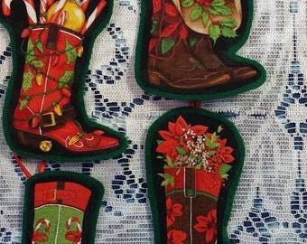 Christmas Cowboy Boots, Christmas Ornaments