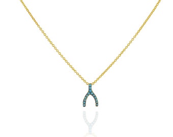 Wish Bone Necklace, Wish Bone Jewelry, Lucky Bone Necklace