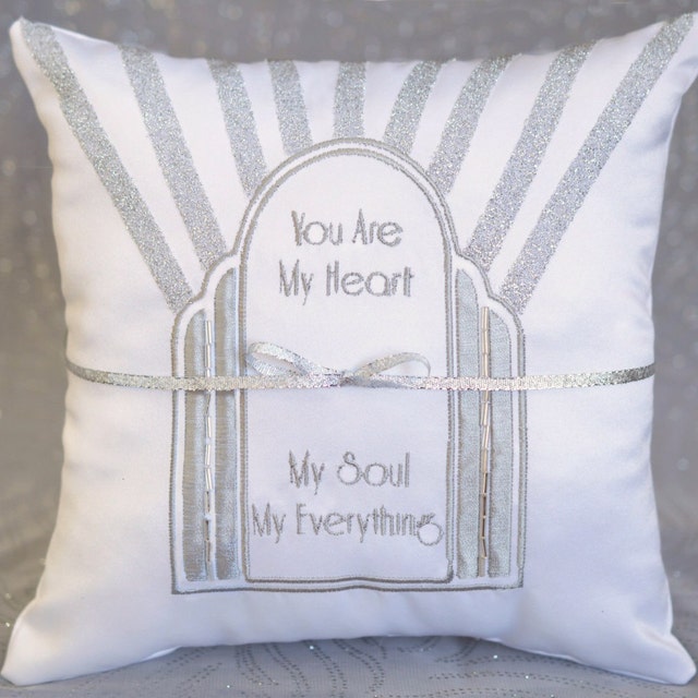 Creative Wedding Ring Bearer Pillows & by SewDelightfulPillows