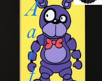 Bonnie - Five Night at Freddy's - Video game - horror - jump scare - 5x7 print - in a black 8x10 matte