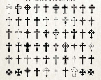 Cross SVG Cut Files, Crosses SVG Cut Files, Christian SVG Bundle - svg dxf eps png - Silhouette Cameo, Cricut, Cutting Machines & Transfer