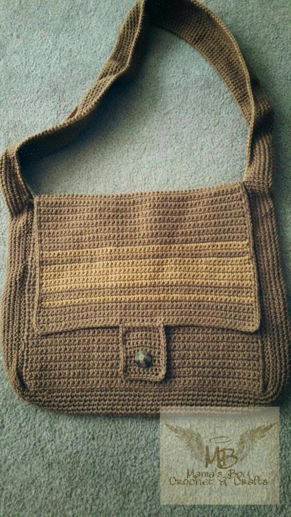 Men/Women Crochet Messenger Bag