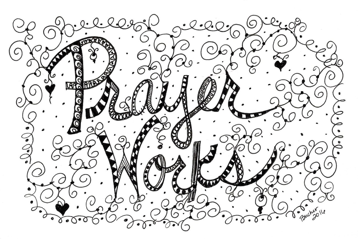 6 PRAYER WORKS doodle Blank Note Card by IsaBillsDaughter on Etsy