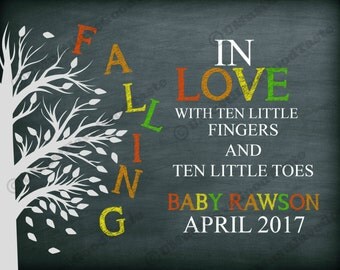 Fall pregnancy announcement, Printable Chalkboard Pregnancy Announcement Sign, photo prop