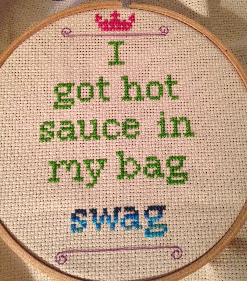 Beyonce Formation I Got Hot Sauce In My Bag Swag Cross 