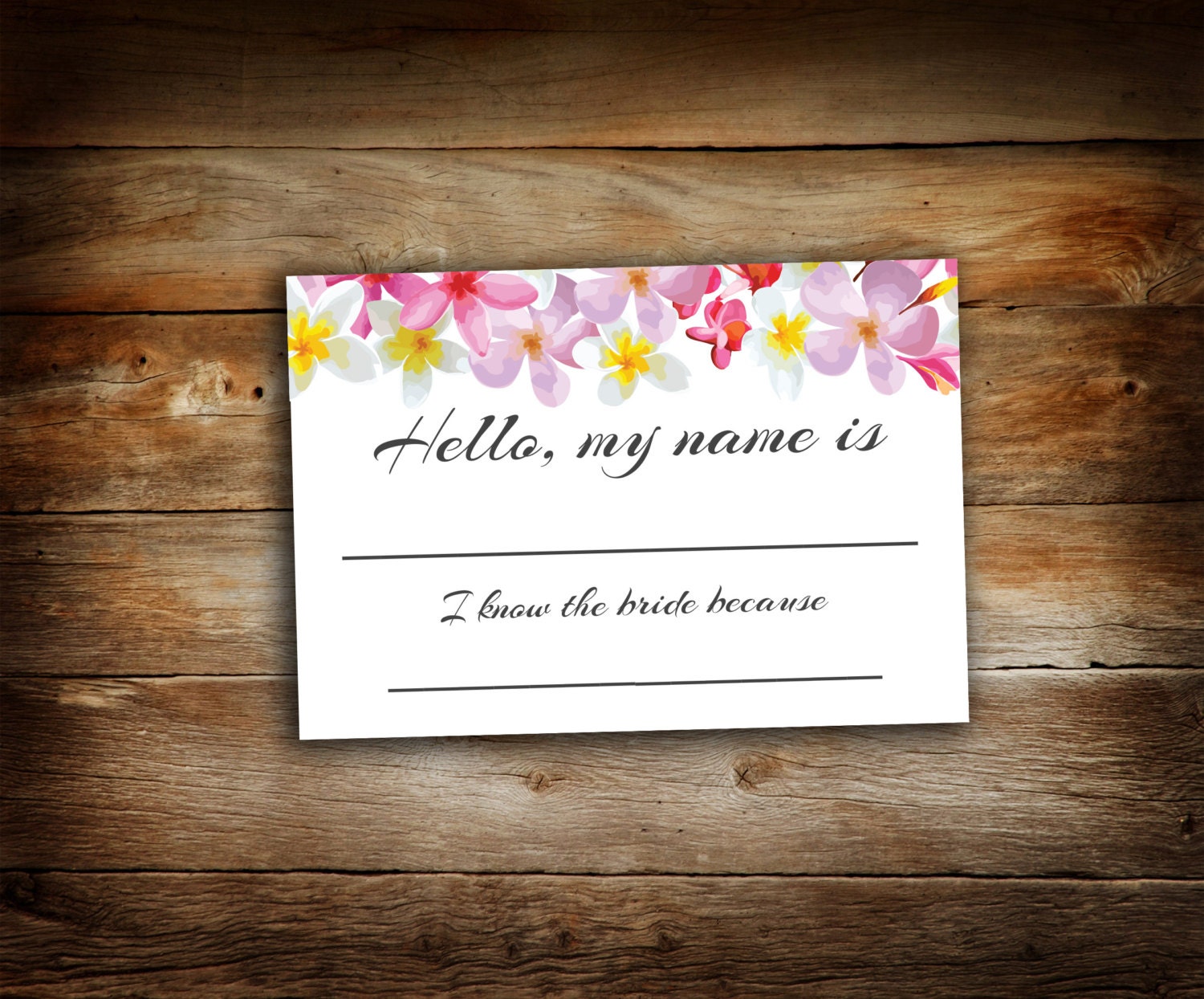 bridal shower name tags guest name tags i know the bride