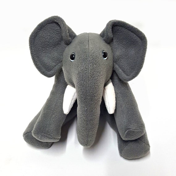 grey elephant stuffed animal