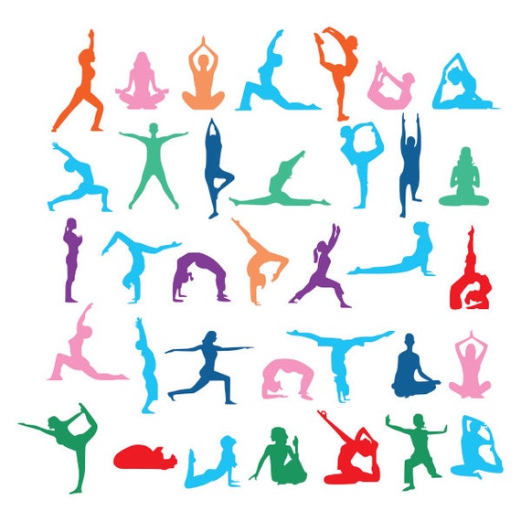 Download Yoga Designs Cuttable Pack SVG DXF EPS use with Silhouette