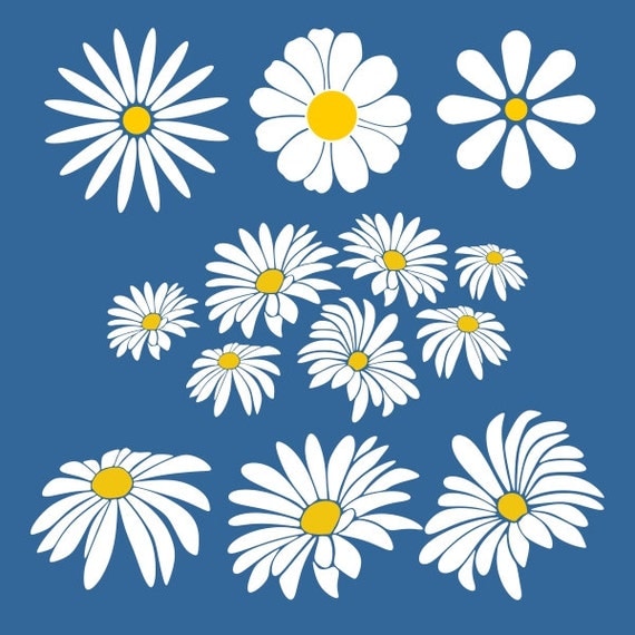 Download Daisy Flower Cuttable Design SVG DXF EPS use with Silhouette