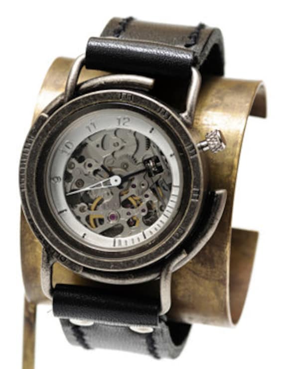 OUDOU ' BRASS' #3 Handmade Watch / Quartz Watch by SOREPPOI steampunk buy now online