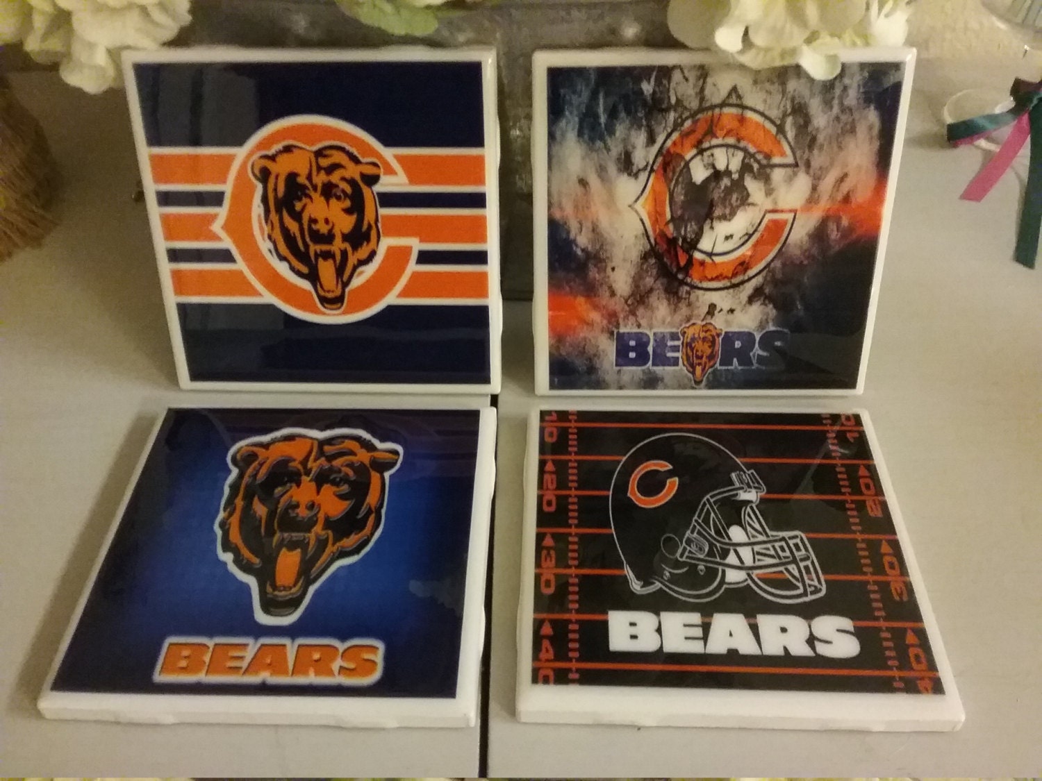 Chicago Bears coaster set